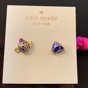 Kate Spade Enamel Teacup/Teapot Earrings
